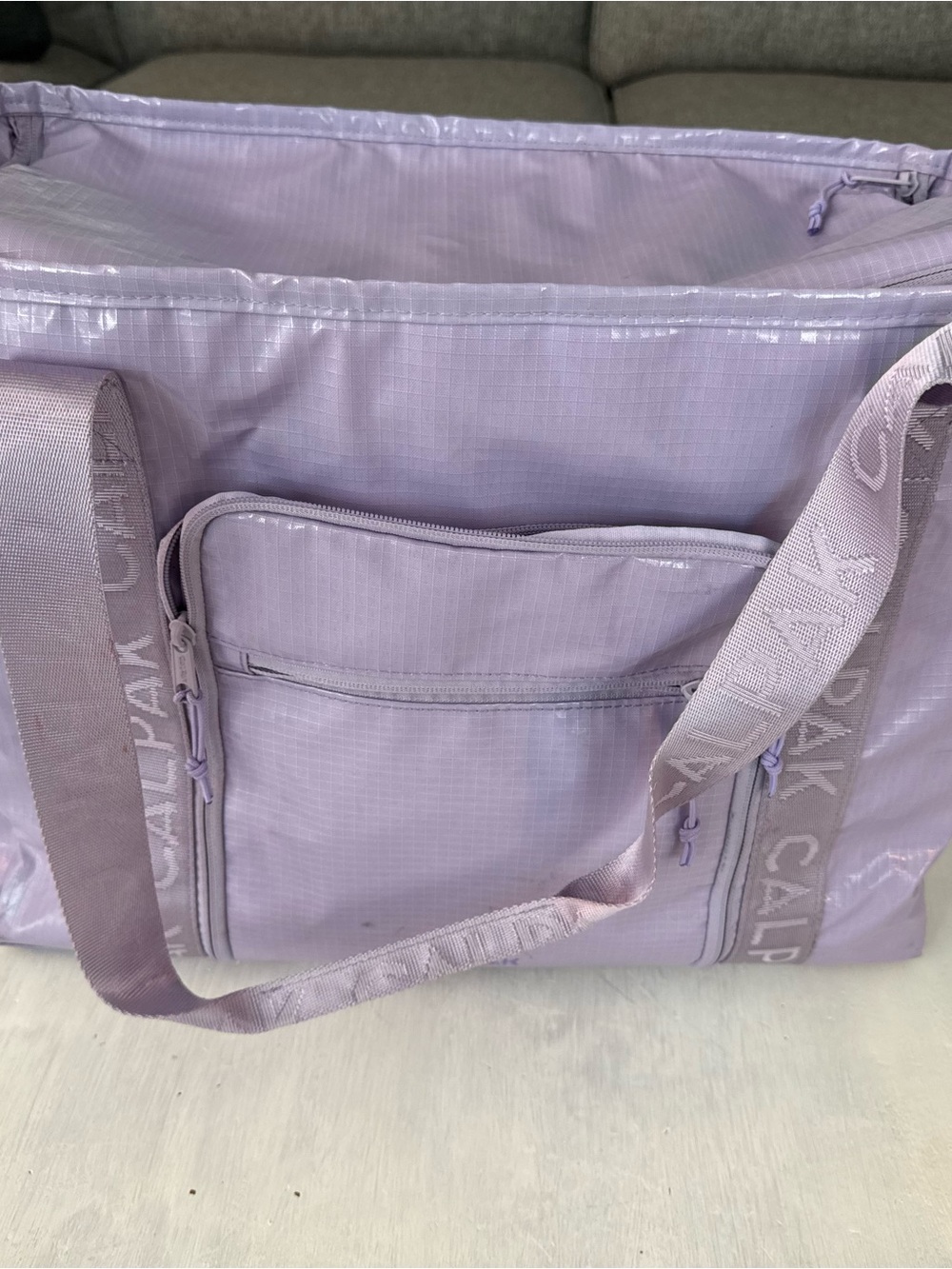 Calpak Amethyst Water Resistant Zip Tote